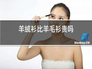 羊绒衫比羊毛衫贵吗