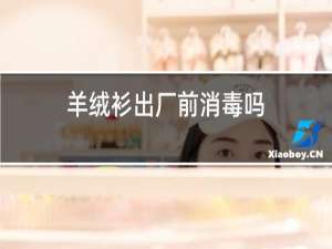 羊绒衫出厂前消毒吗