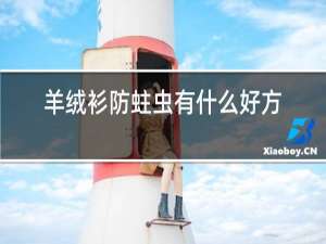 羊绒衫防蛀虫有什么好方法