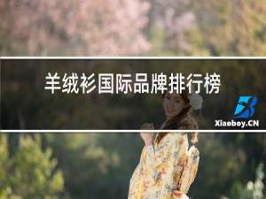 羊绒衫国际品牌排行榜