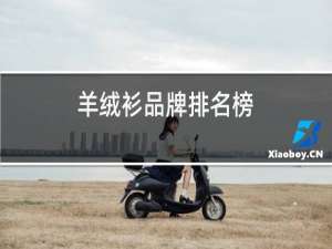 羊绒衫品牌排名榜