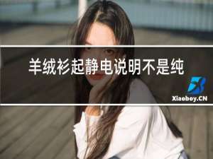 羊绒衫起静电说明不是纯羊绒