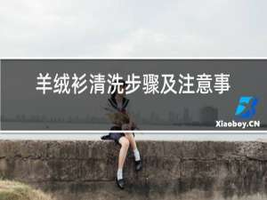 羊绒衫清洗步骤及注意事项