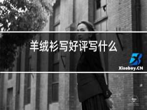 羊绒衫写好评写什么