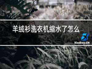 羊绒衫洗衣机缩水了怎么办