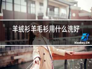 羊绒衫羊毛衫用什么洗好