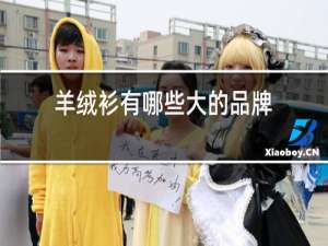 羊绒衫有哪些大的品牌