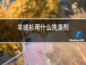 羊绒衫用什么洗涤剂