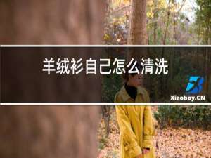 羊绒衫自己怎么清洗