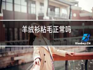 羊绒衫粘毛正常吗