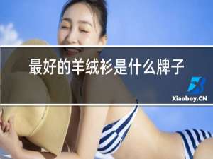 最好的羊绒衫是什么牌子的