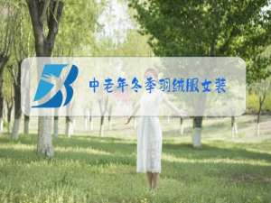 中老年冬季羽绒服女装