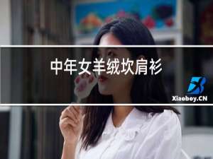 中年女羊绒坎肩衫