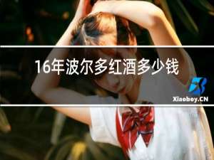 16年波尔多红酒多少钱