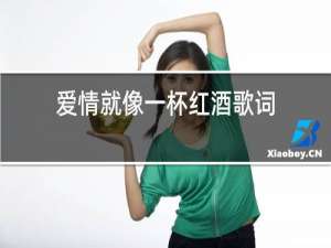 爱情就像一杯红酒歌词