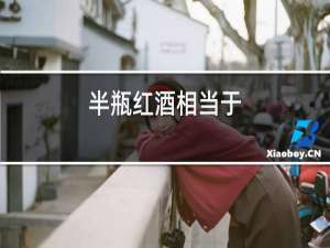 半瓶红酒相当于
