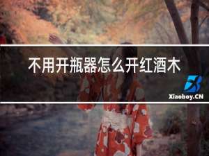 不用开瓶器怎么开红酒木塞