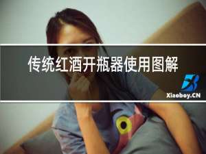传统红酒开瓶器使用图解旋转式