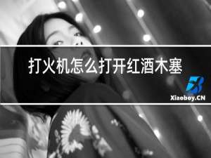 打火机怎么打开红酒木塞子