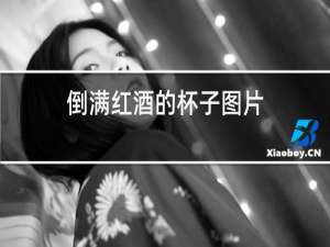 倒满红酒的杯子图片