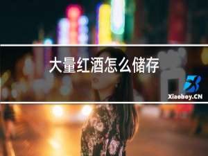 大量红酒怎么储存