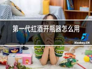 第一代红酒开瓶器怎么用