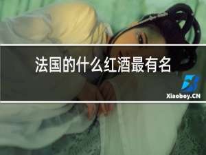 法国的什么红酒最有名
