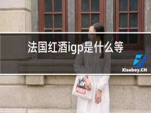 法国红酒igp是什么等级