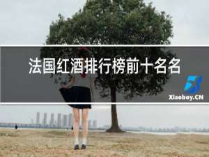 法国红酒排行榜前十名名字