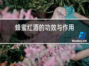 蜂蜜红酒的功效与作用