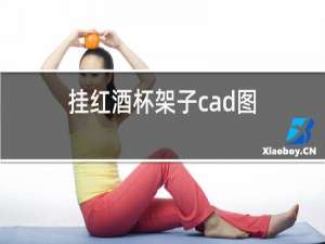 挂红酒杯架子cad图