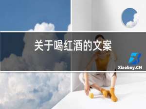 关于喝红酒的文案