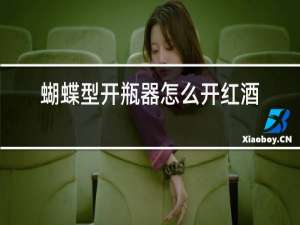 蝴蝶型开瓶器怎么开红酒