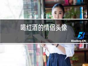 喝红酒的情侣头像