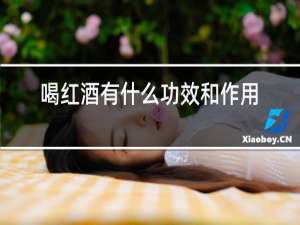 喝红酒有什么功效和作用
