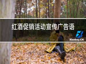 红酒促销活动宣传广告语