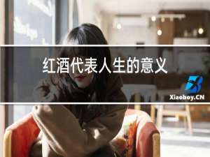 红酒代表人生的意义
