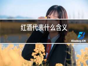 红酒代表什么含义