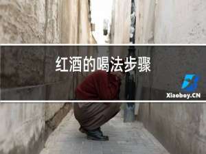 红酒的喝法步骤