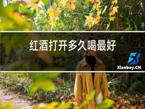 红酒打开多久喝最好