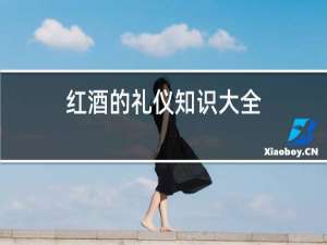 红酒的礼仪知识大全