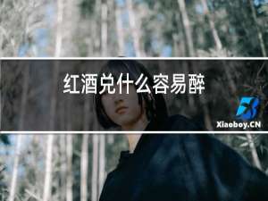 红酒兑什么容易醉