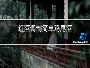 红酒调制简单鸡尾酒