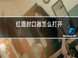 红酒封口器怎么打开