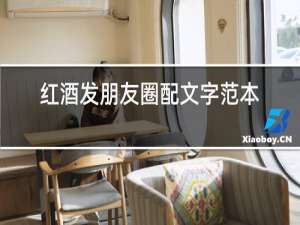 红酒发朋友圈配文字范本