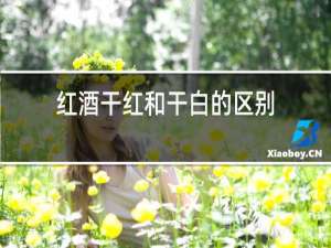 红酒干红和干白的区别