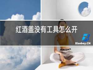 红酒盖没有工具怎么开