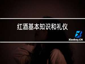 红酒基本知识和礼仪