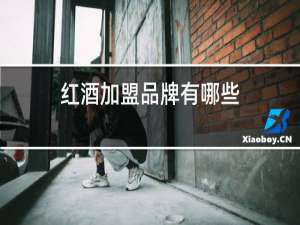 红酒加盟品牌有哪些