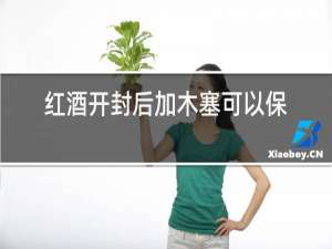 红酒开封后加木塞可以保存多久